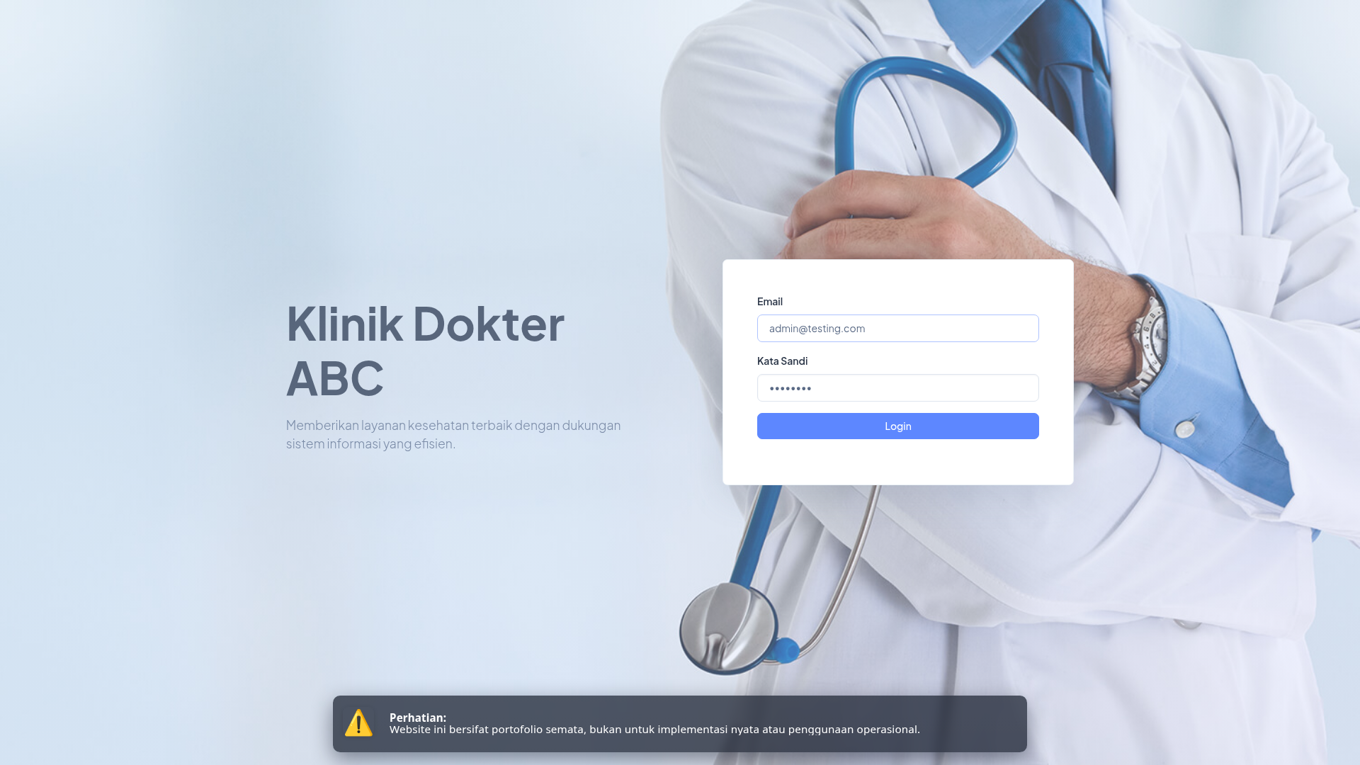 Klinik Dokter ABC — Sistem Informasi Klinik
